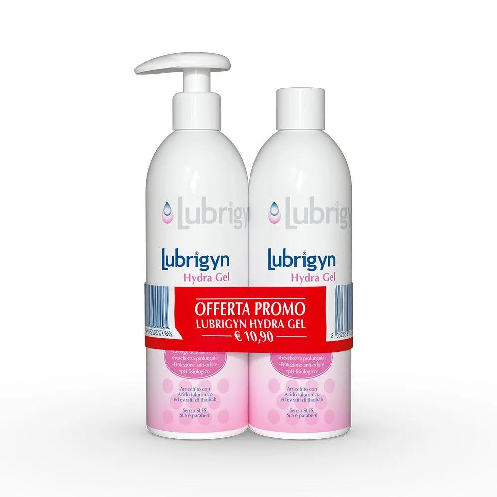 Lubrigyn Hydra Gel PROMO BIPACCO Detergente Intimo Extra Delicato 400 Ml + 400 Ml