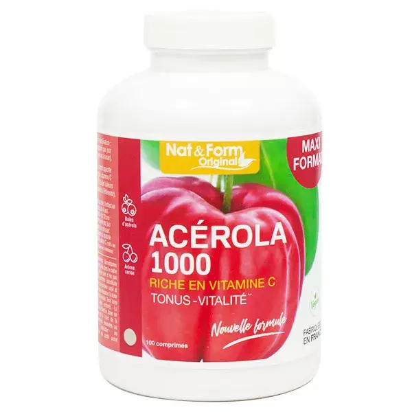 Nat & Form Acérola 1000 100 Tablets