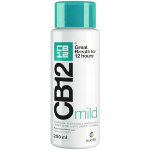 CB12 Mild Mouthwash Bad Breath Mild Mint Flavor 250 ml
