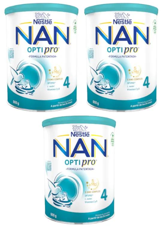 Nestlé Nan Optipro 4 Wachstumsmilch 3x800 gr