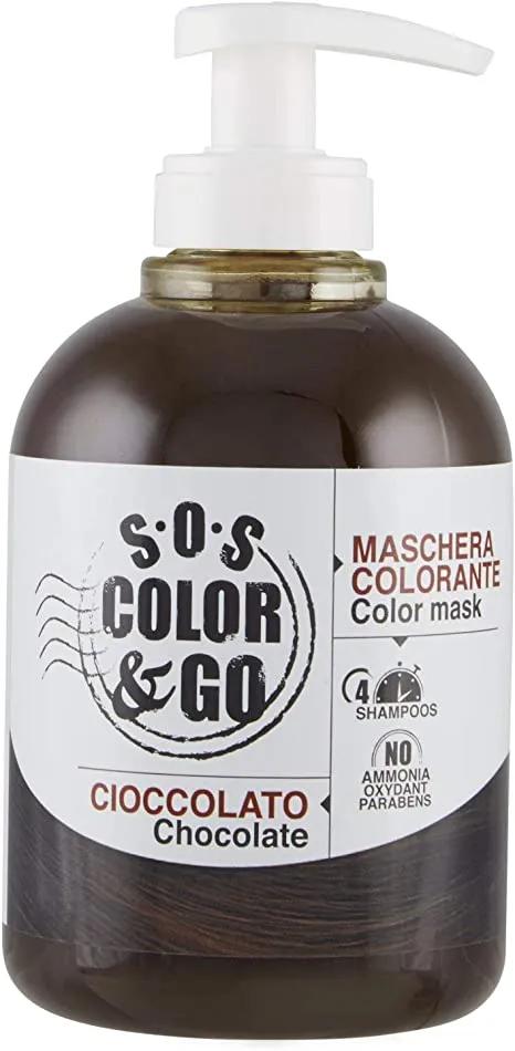 S.O.S. Color & Go Maschera Colorante Cioccolata con Effetto Riflettente 300 ml