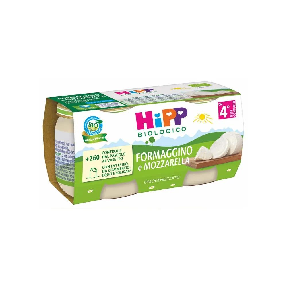 Hipp Bilogico Omogeneizzato Formaggino e Mazzarella 2x80 g