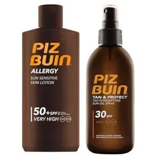 Piz Buin Allergy Lotion SPF50 200 ml + Tanning Accelerator Oil SPF30 150 ml