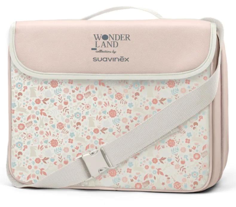 Chaise haute portable Suavinex Wonderland pour bébé, rose +6 mois