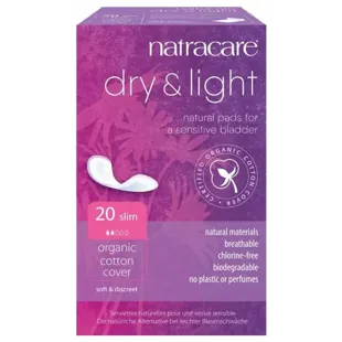 Natracare Dry+ Light Incontinence Compress 20 units