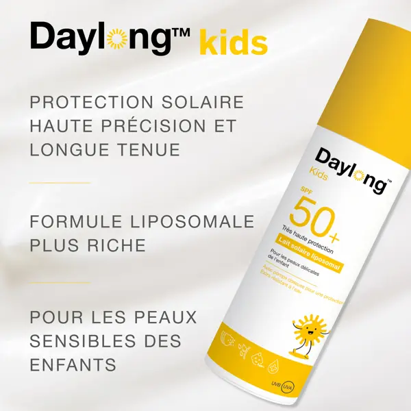 Daylong Kids Lait Solaire aux Liposomes SPF50 150ml