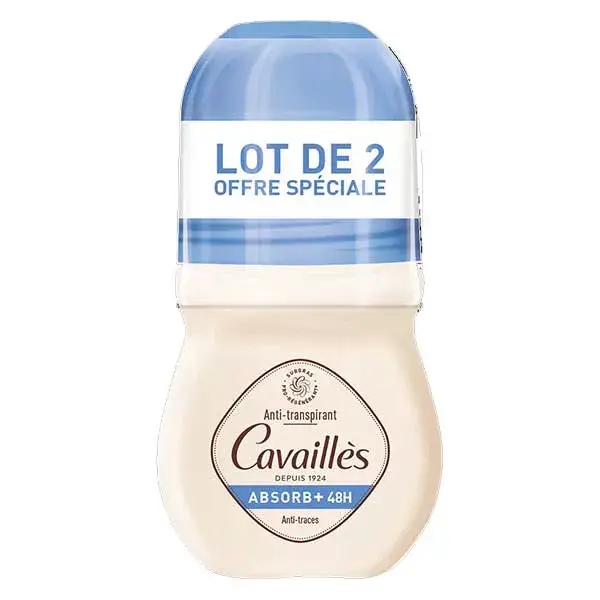 Rogé Cavaillès Deodorant ABSORB+ 48h Anti-Marks Roll-On 50ml x2