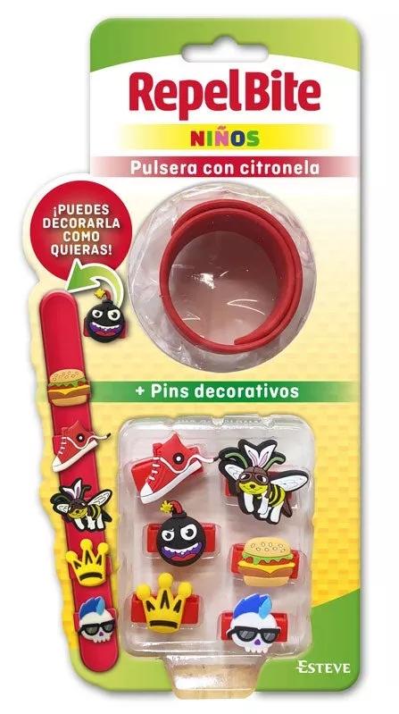 REPEL BITE Natural Pulsera Antimosquitos de Cuerda con Citronela 3 Uds