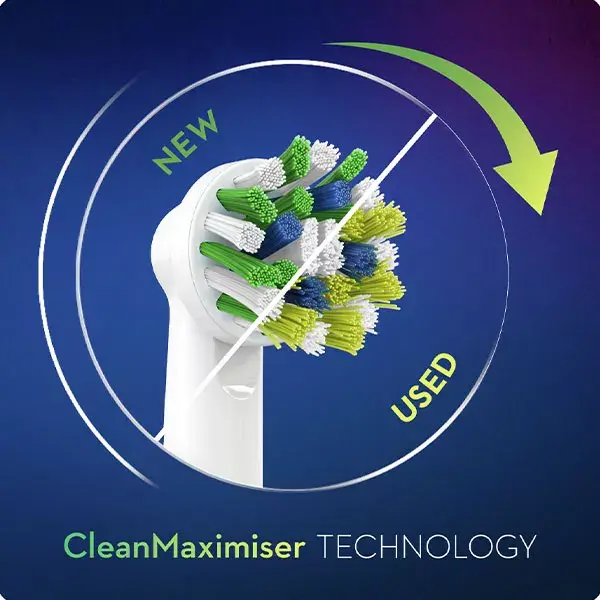 Oral-B Brossette CrossAction avec Technologie CleanMaximiser 3 unités