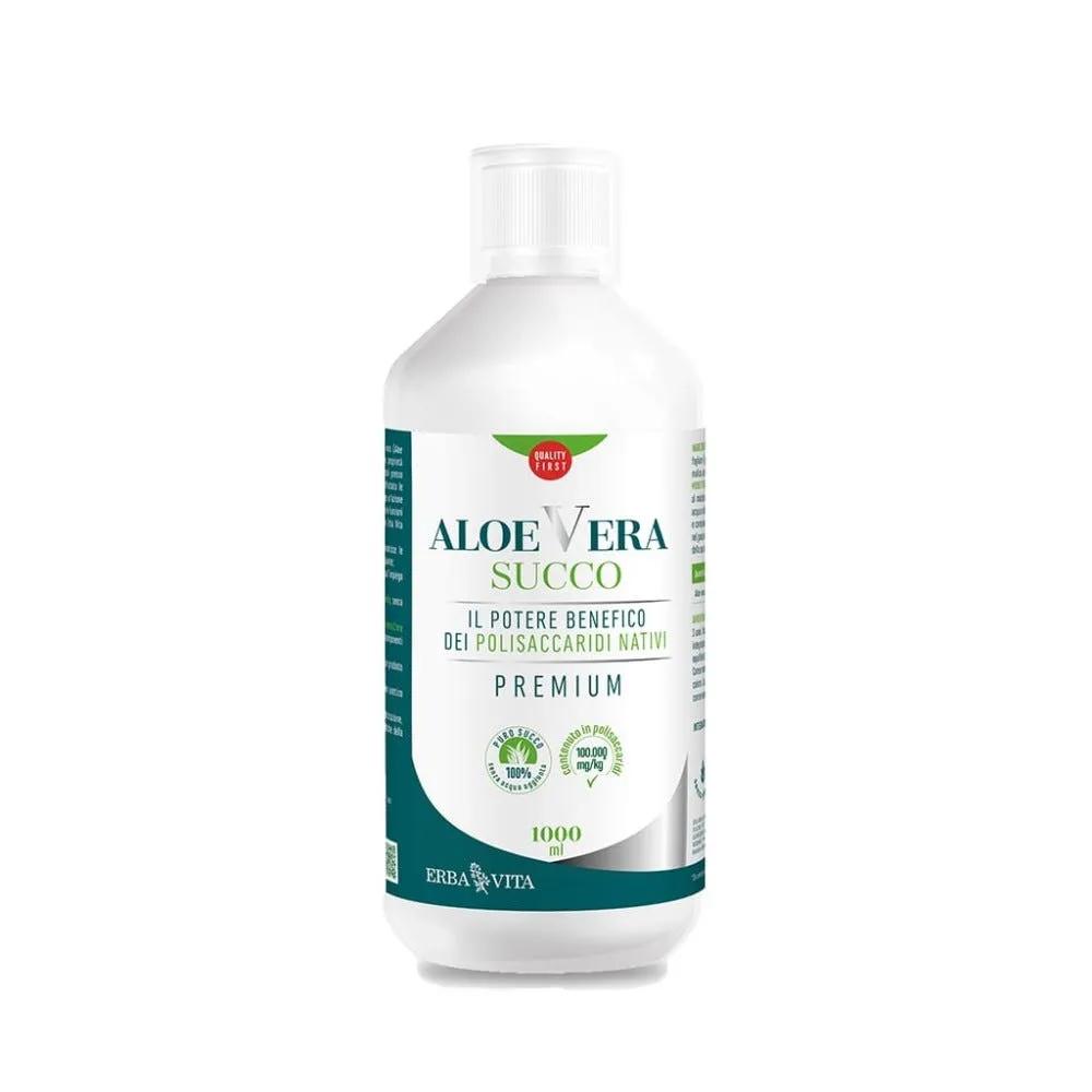 Erba Vita Aloe Vera Succo Premium Integratore Depurativo 1000 ml