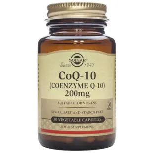 Solgar Coenzyme Q-10 200 Mg 30 Vegetable Capsules