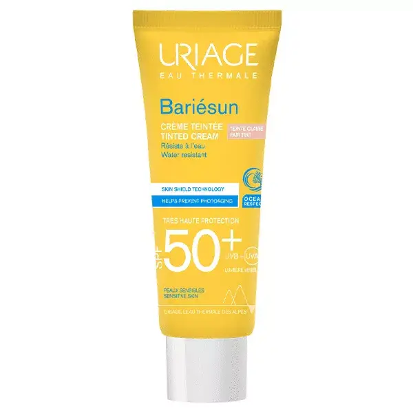 Uriage Bariésun Crème Solaire Visage Teinte Claire SPF50+ 50ml