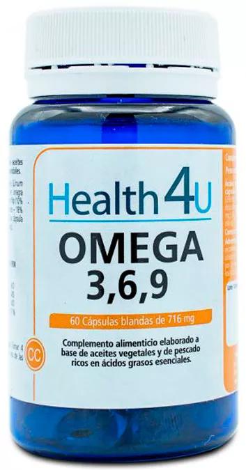 Santé 4U Oméga 3, 6, 7 et 9 60 Capsules