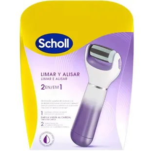 Scholl Velvet Smooth Lima Electrónica Pies y Piernas Secas, Exfoliante y Alisador 2en1 