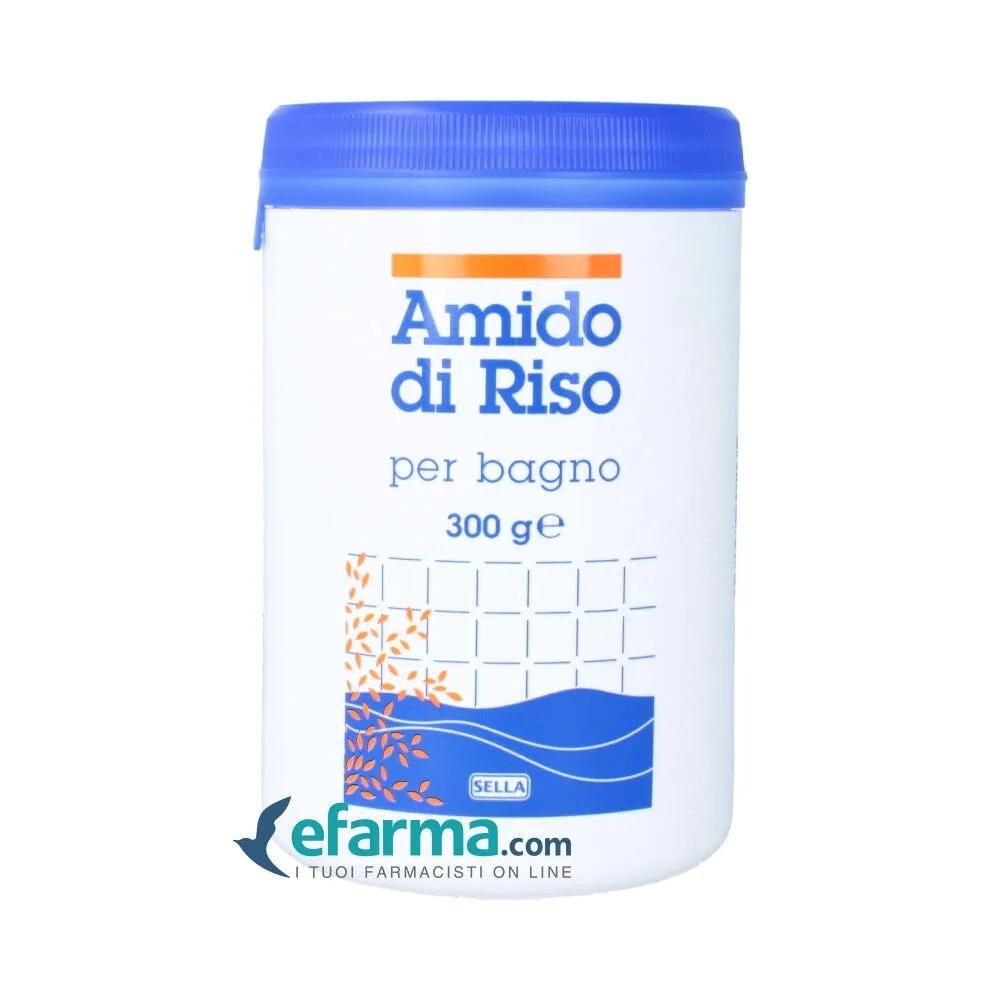 Sella Amido Di Riso Per Bagno Emolliente Idratante Barattolo 300 g