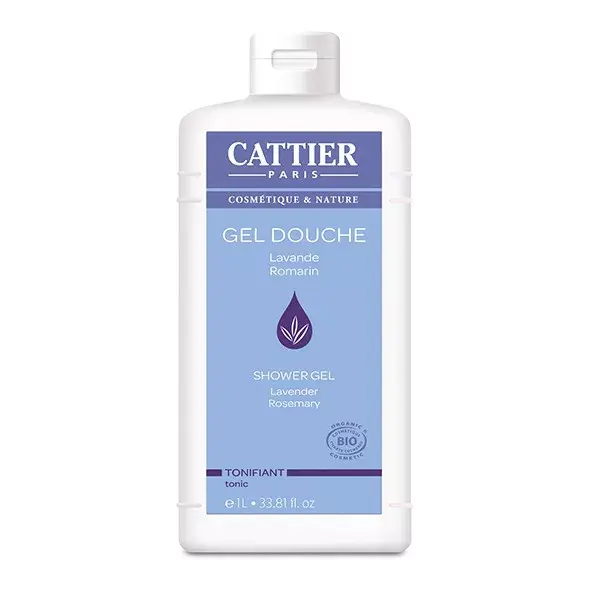 Cattier Lavender & Rosemary Tonic Shower Gel 1L