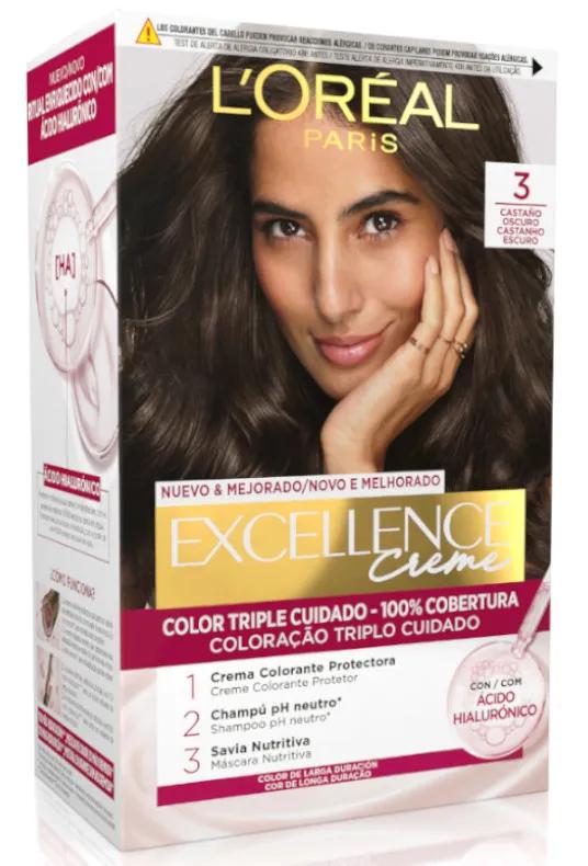 L'Oréal Excellence Teinte 3 Brun Foncé