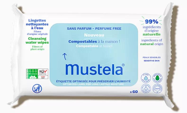 Imagen de Mustela Toallitas al Agua Sin Perfume 60 uds