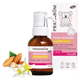 Pranarom PranaBb Huile Massage Amande Douce Bio 30ml