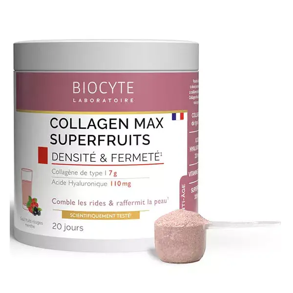 Biocyte Collagen Max Superfruits Anti-Age Collagène Acide Hyaluronique 260g