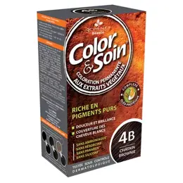 Les 3 Chênes Color & Soin Coloration Permanente N°4B Châtain Brownie