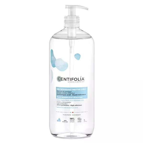 Centifolia Gel Espumoso Neutro 3 en 1 Ecológico 1L