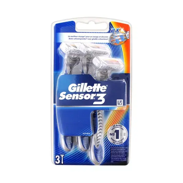 Gillette Sensor 3 Maquinilla de Afeitar Lote de 3