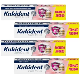 Kukident Pro Plus Barrera Anticomida sin Sabor 4x57 PACK AHORRO