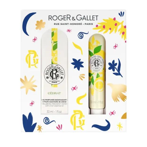 Roger & Gallet Cofanetto Cedrat Acqua Profumata di Benessere 30 ml + Crema Mani 30 ml