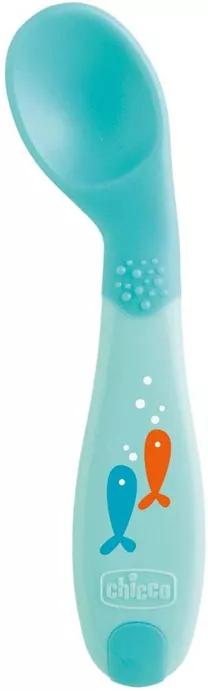 Chicco Inclined Spoon 6+8m Blue 1 pc