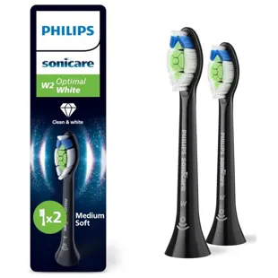 Philips Sonicare HX6062/88 Replacement Electric Toothbrush Optimal White Black 2 pcs