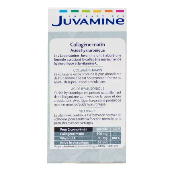 Juvamine Equilibre Collagène Marin Acide Hyaluronique 60 comprimés