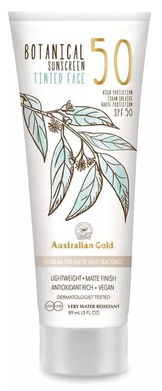 Australian Gold Botanical Protetor Solar Facial SPF50 com Cor 88ml