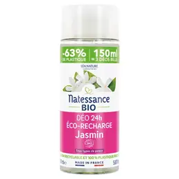 Natessance Déodorant Bio Déodorant 24h Jasmin Eco-Recharge 150ml