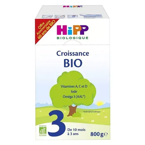 Hipp Croissance Tercera Edad Bio +10meses 800g