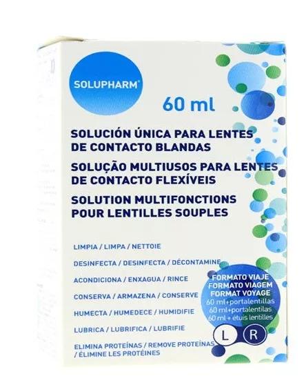 Solupharm Solution Unique Format Voyage 60 ml + Porte-Lentilles