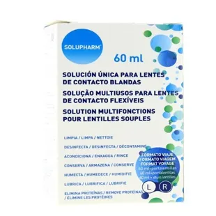 Solupharm Solution Unique Format Voyage 60 ml + Porte-Lentilles