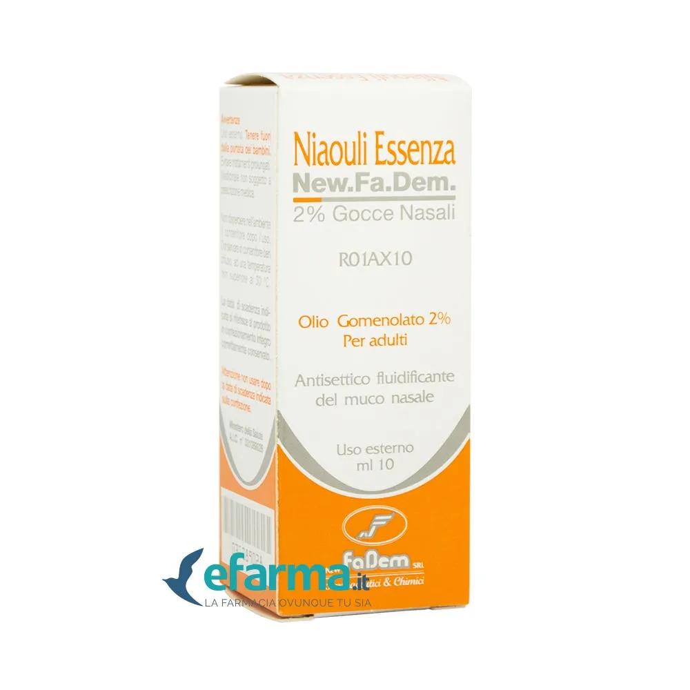 New Fa Dem Gomenolato Niaouli Essenza 2% Gocce Nasali 10 Ml