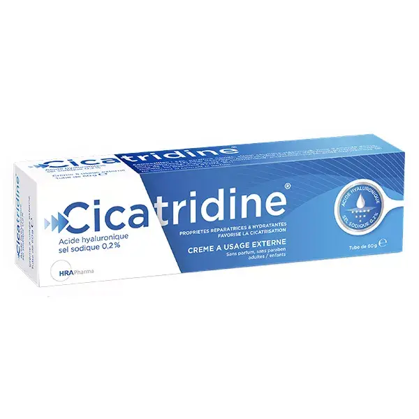 Cicatridine Crème Favorisant la Cicatrisation à l'Acide Hyaluronique 60 g