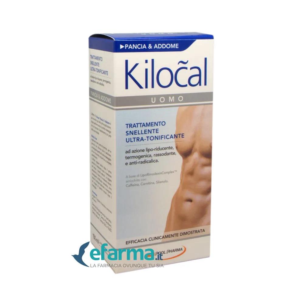 Kilocal Uomo Pancia e Addome Trattamento Snellente Ultra-Tonificante 150 ml