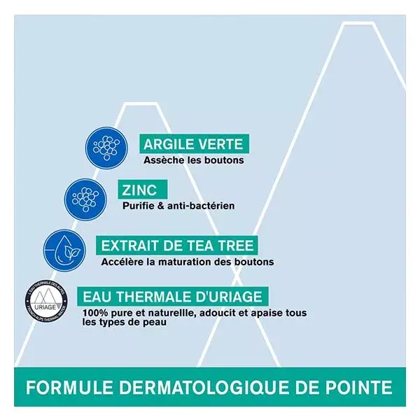 Uriage Hyséac Pâte SOS Soin Local Assèchant Boutons Anti-Imperfections 15g
