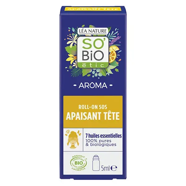 So'Bio Étic Aroma Roll-On SOS Maux de Tête Bio 5ml