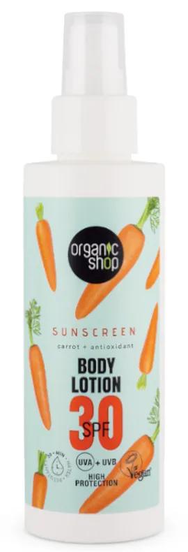 Organic Shop Body Lotion SPF30 Carrot + Antioxidants 150 ml