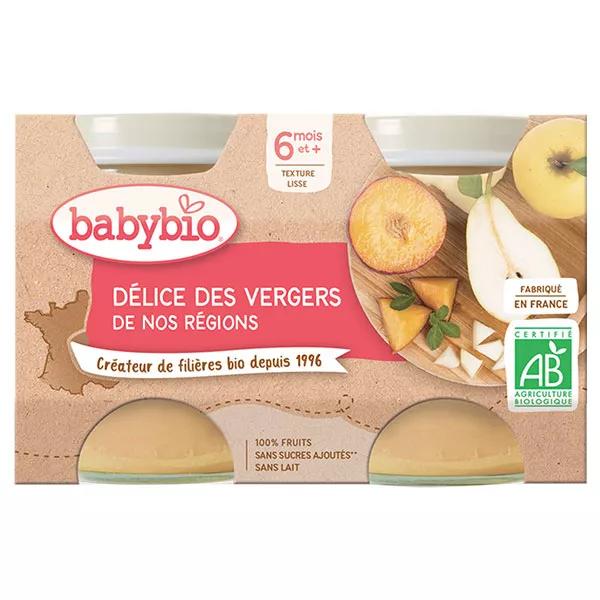 Babybio Mes Fruits Potito de Frutas a partir de 6 meses 2 x 130g