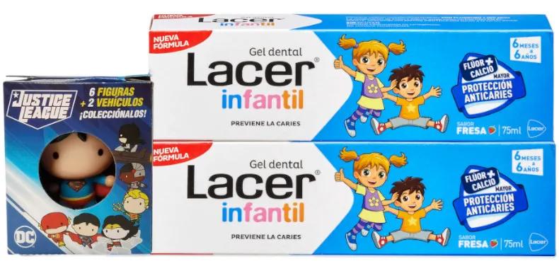 Lacer Duplo Children's Gel 75 ml + Sonic Figure