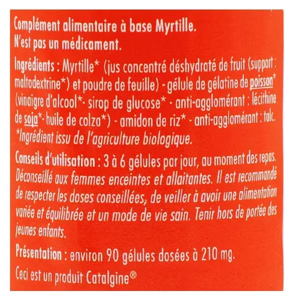Superdiet Myrtille Bio 90 gélules