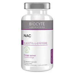 Biocyte NAC 1200 mg Anti-oxydant N-acétyl L-cystéine 60 gélules