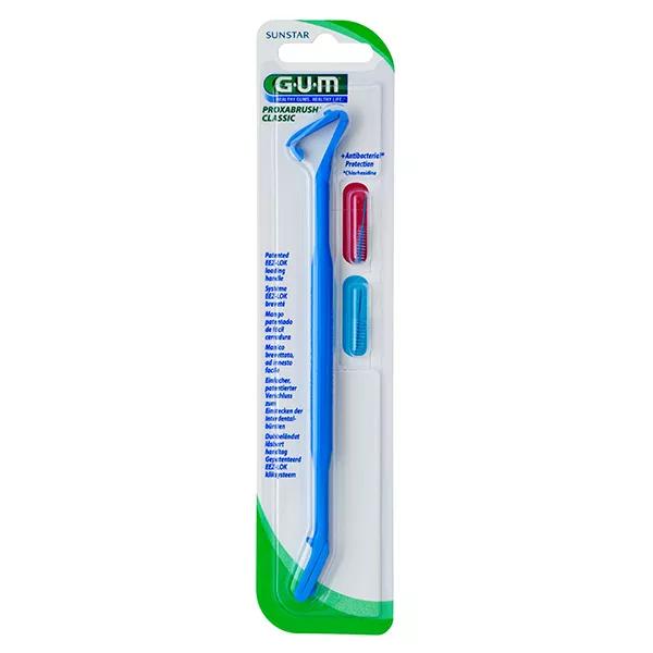 Gum Proxabrush Classic redondo puerta-cepillos + ref 605 de 2 cepillos