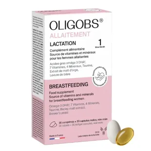 Oligobs Allattamento 30 compresse + 30 capsule Omega 3