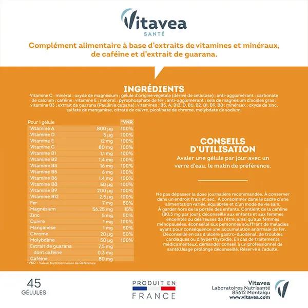 Vitavea Multi Vitamins Energy Booster Defensas Naturales 45 cápsulas
